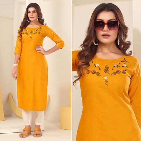 Plain Stitched Ladies Silk Party Wear Kurti at Rs 1500 in Surat | ID:  20487951588